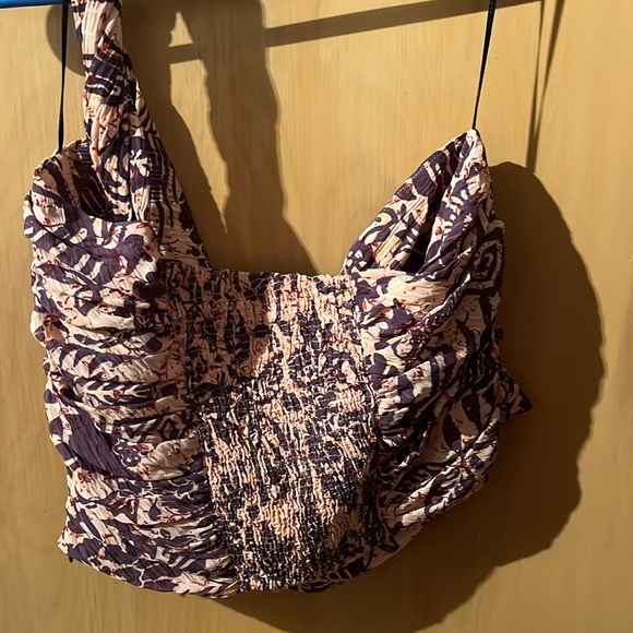 Zara One Shoulder Crop Top Size Large - Picture 5 of 5